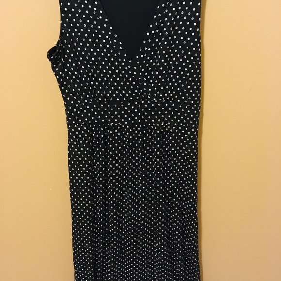 L.L. Bean Polka Dot Knit Maxi Dress Size S - Picture 5 of 5